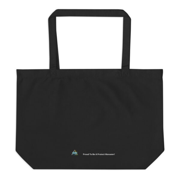 A black tote bag with an image of the national park service logo.